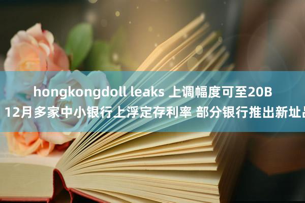 hongkongdoll leaks 上调幅度可至20BP 12月多家中小银行上浮定存利率 部分银行推出新址品