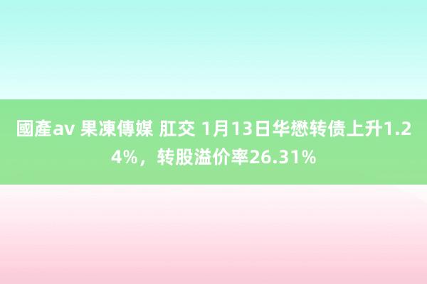 國產av 果凍傳媒 肛交 1月13日华懋转债上升1.24%，转股溢价率26.31%